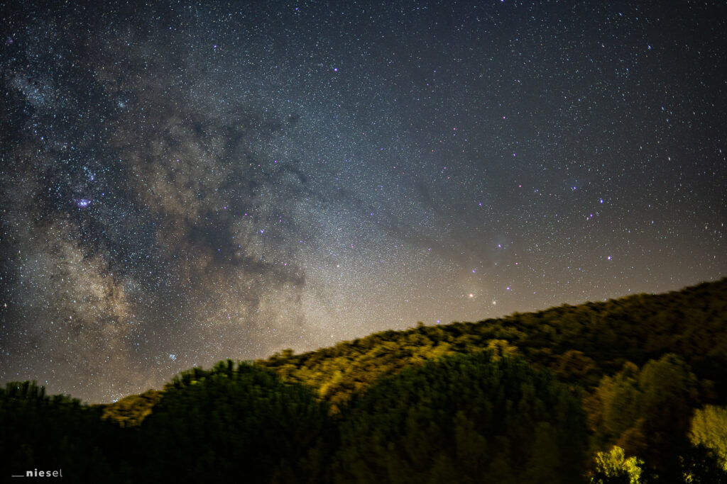 Rho Ophiuchi cloud complex - photographed in Southern France near the Pyrenees mountains